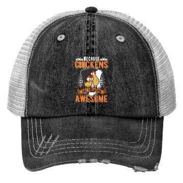 Discover Chickens Farmer Chicken Coop Trucker Hats