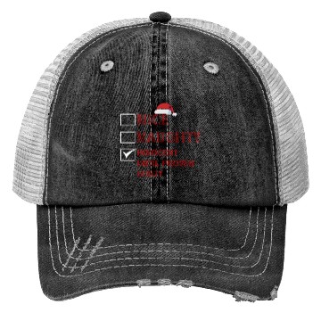 Discover Nice Naughty Innocent Until Proven Guilty Trucker Hats
