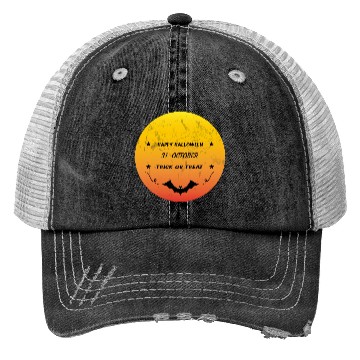 Discover happy halloween Trucker Hats