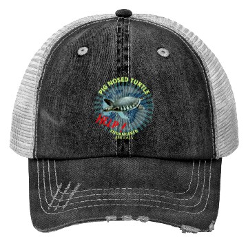 Discover Protect Marine Animal Turtle Trucker Hats
