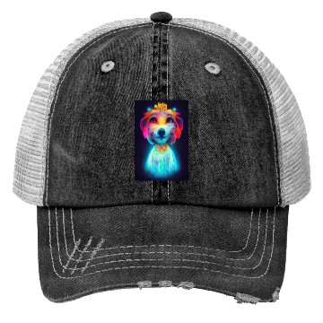 Discover Angel Dog 027 Trucker Hats