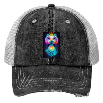 Discover Angel Dog 025 Trucker Hats