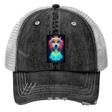 Discover Angel Dog 026 Trucker Hats
