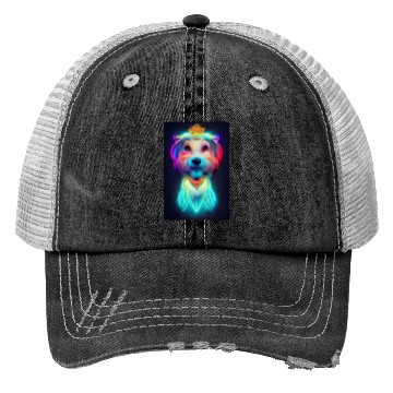 Discover Angel Dog 029 Trucker Hats