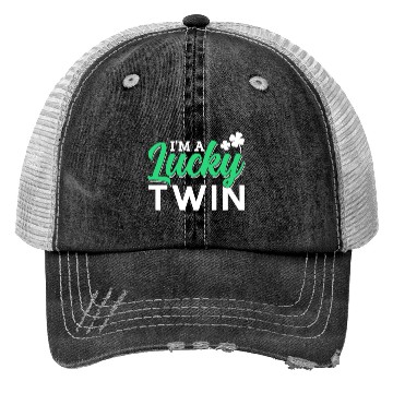 Discover I'm A Lucky Twin Ireland Irish St. Patricks Day Trucker Hats