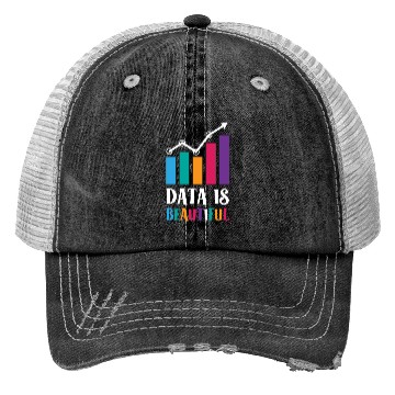 Discover Data Is Beautiful Statistics Data Job Statistician Trucker Hats