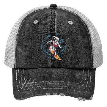 Discover Astronaut Surfing Trucker Hats