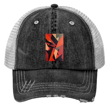 Discover Colorful Abstract Minimalist Trucker Hats