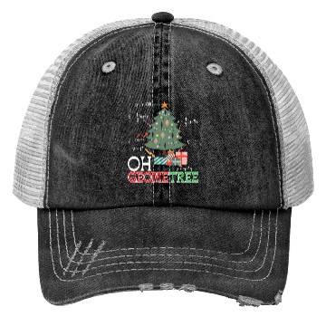Discover Oh Geometree Funny Christmas Tree Costume Students Trucker Hats