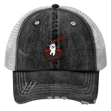 Discover Husky Dipping Noodles Trucker Hats