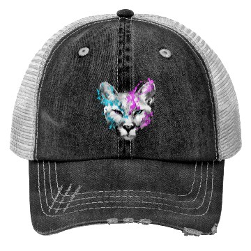 Discover Dramabite mountain lion Trucker Hats