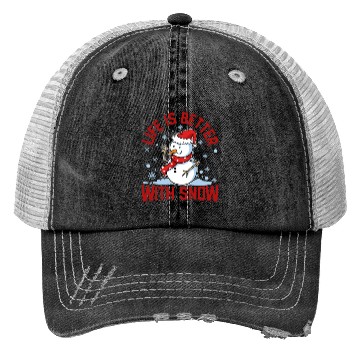 Discover snowman Trucker Hats