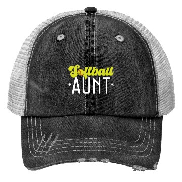 Discover Softball Aunt Softball Player Pitcher Catcher Trucker Hats