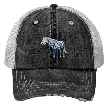 Discover Fantastic anime blue waves horse Trucker Hats