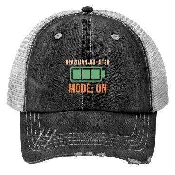 Discover Brazilian Jiu-jitsu Mode On, Battery Design Trucker Hats