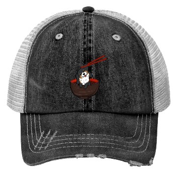 Discover Bernese Mountain Dog Dipping Noodles Trucker Hats