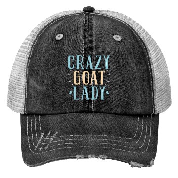 Discover Crazy Goat Lady Goat Lover Trucker Hats
