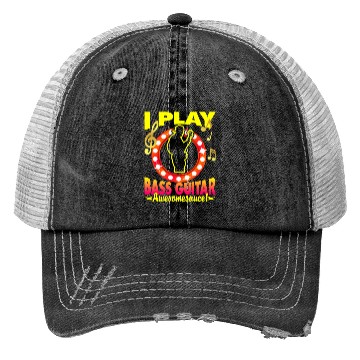 Discover I Play Bass Guitar Trucker Hats