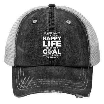 Discover Goal Life Quotes Happy Positive Message Trucker Hats