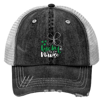 Discover Lucky To Be A Nurse Trucker Hats