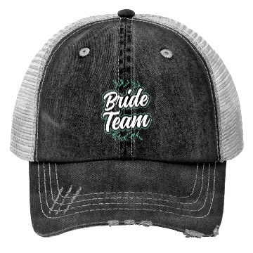 Discover Bride Team Party Wedding Bachelorette Cute Trucker Hats