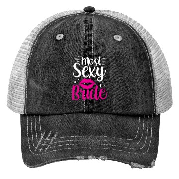 Discover Most Sexy Bride Cute Wedding Bachelorette Party Trucker Hats