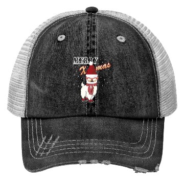 Discover Merry Xmas christmas Alpaca Trucker Hats