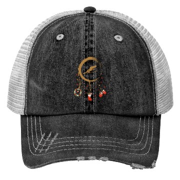 Discover Winter dreamcatcher Christmas Ski jumping Trucker Hats