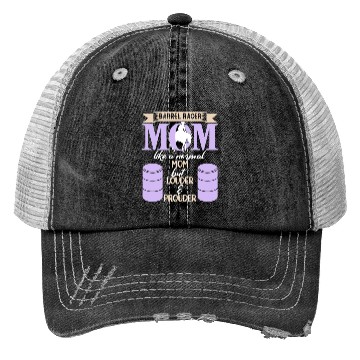 Discover Barrel Racing Mom Trucker Hats