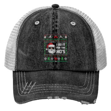 Discover Santa I Do It For The Ho's Trucker Hats