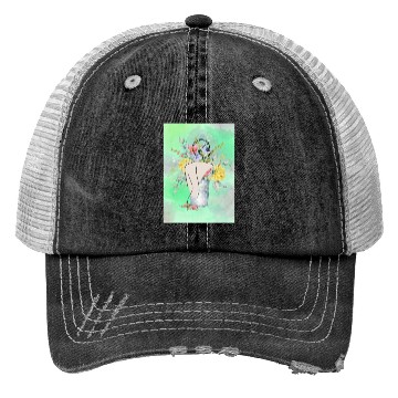 Discover Being Me Flower T-srhit Trucker Hats
