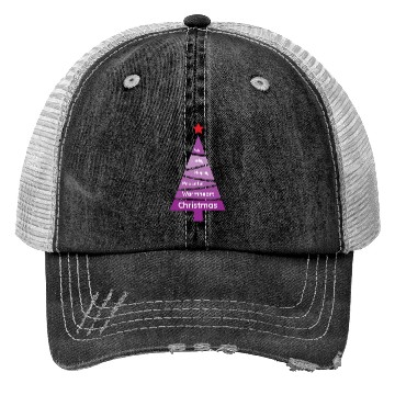 Discover Minimalist Fandango Purple Christmas Pine Trucker Hats