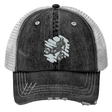 Discover Mountain Bike Biking Down Hill Cyclist Trucker Hats
