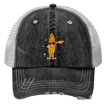 Discover Dabbing Corn Funny Agriculture Trucker Hats