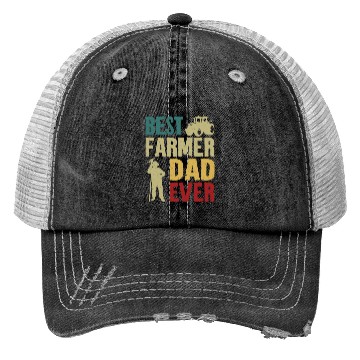 Discover Farming Farmer Dad Father Vintage Trucker Hats