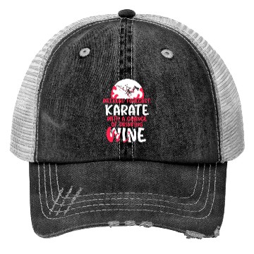 Discover Weekend Forecast Karate Wine Trucker Hats