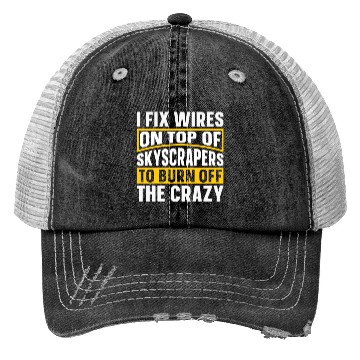 Discover Electrician Construction Electrician Trucker Hats