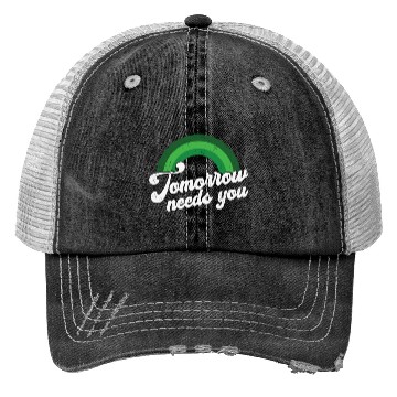 Discover Rainbow Mental Health Tomorrow Needs You Trucker Hats
