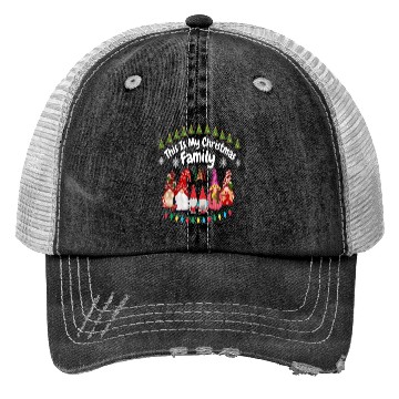 Discover This Is My Christmas Family Trucker Hats