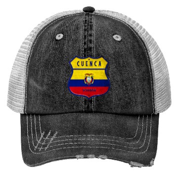 Discover Cuenca Ecuador coat of arms flag design Trucker Hats