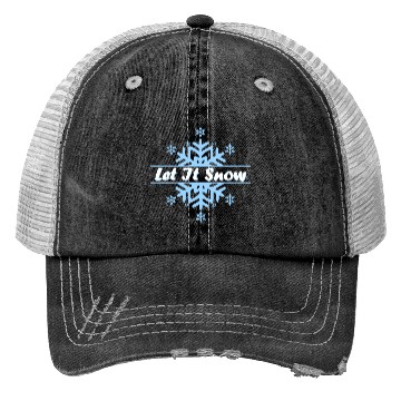 Discover Let it snow in Christmas Trucker Hats