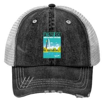 Discover Gateway Arch National Park Missouri, St Louis Trucker Hats