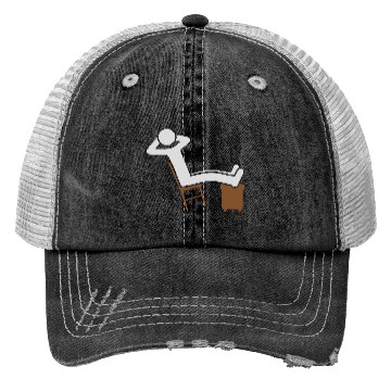 Discover Chill man chair icon Trucker Hats