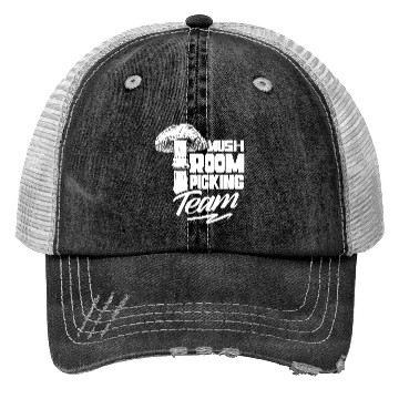 Discover Mushroom Picking Team Collecting Collect Picker Trucker Hats