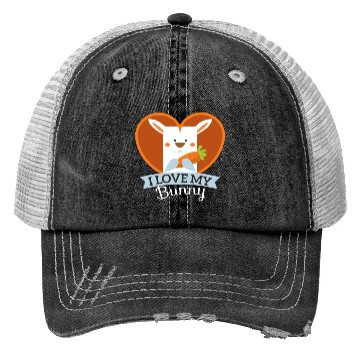 Discover I love my bunny Trucker Hats