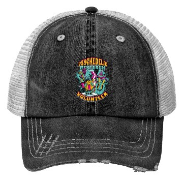 Discover Psychedelic Research Volunteer - psychedelic Trucker Hats