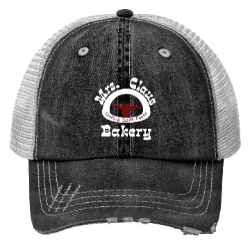 Discover Christmas Trucker Hats, Mrs. Claus Bakery Trucker Hats,
