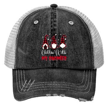 Discover Friends Christmas Red buffalo plaid Chillin With Trucker Hats