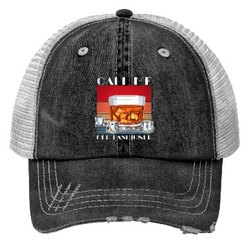 Discover Call Me Old Fashioned, Funny Whiskey Gift. Trucker Hats