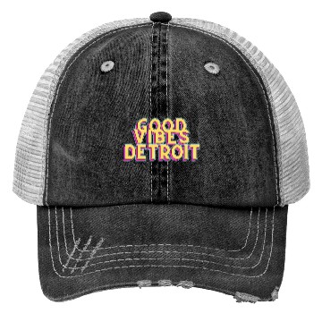 Discover Good V detroit Trucker Hats